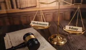 Felony in Illinois sentencing levels showing Class 4 through Class X prison ranges